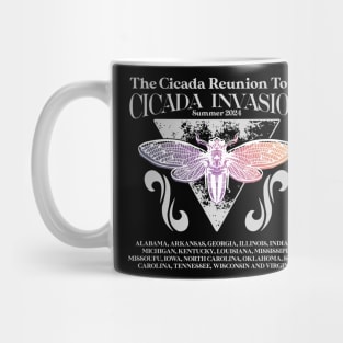 Great Cicada Comeback Tour 2024 Insect Invasion Cicadas Mug